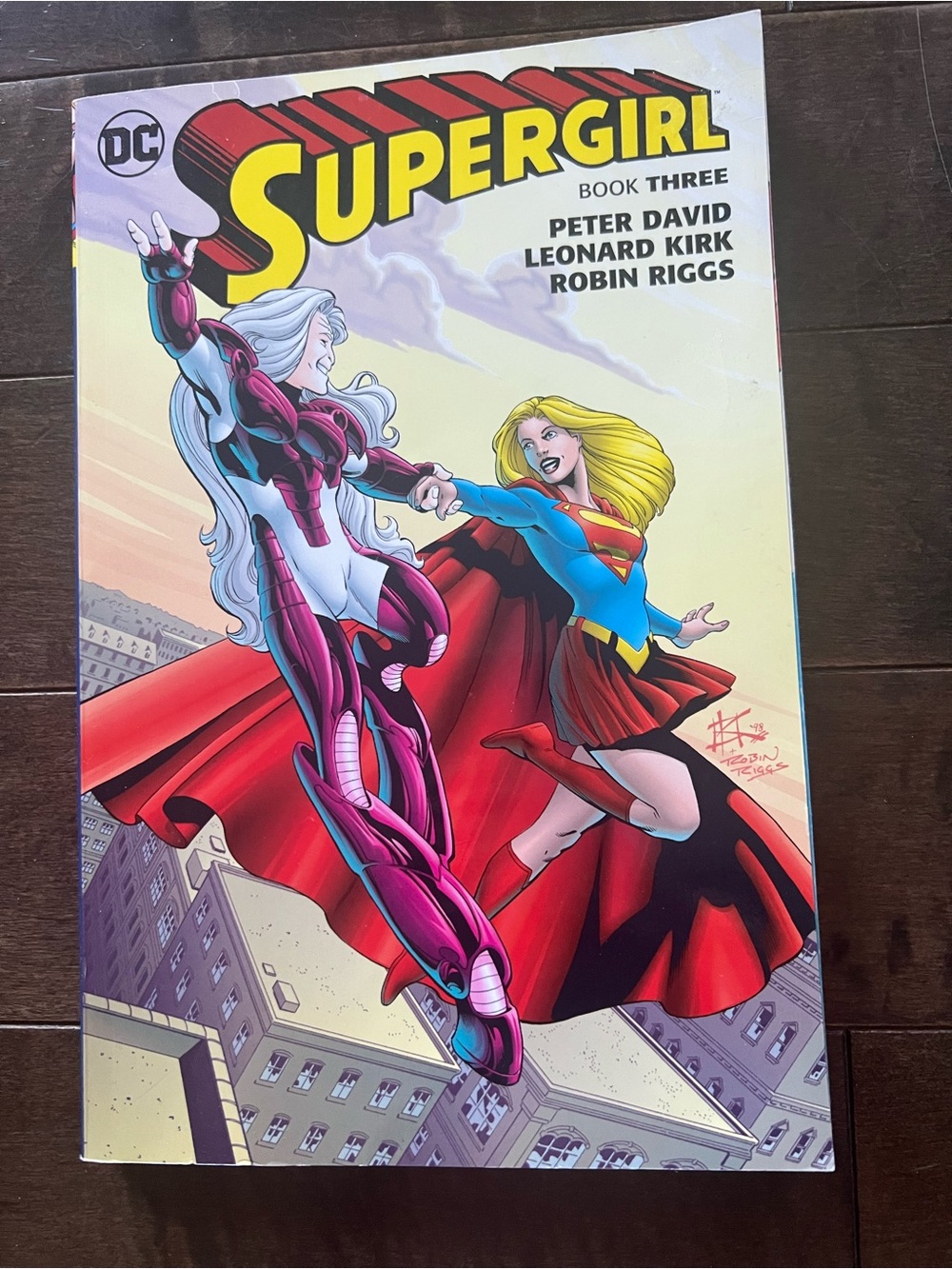 DC Comics Supergirl Poster-Style Cover in Red, Blue & Yellow